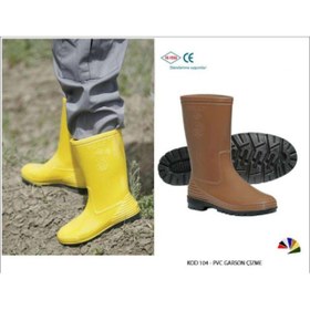 Resim VeliKundura Palalı Pvc Kahverengi Kısa Çizme (BAHÇE,İNŞAAT,TARIM VE SULAMA) 