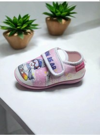 Resim Çocuk Tam Ortopedik Cırtlı Ev Kreş Okul Panduf Pembe 