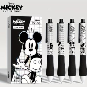 Resim Disney Mickey Bulut Tutuş Jel Kalem Siyah Fırça Uçlu Yumuşak Jel 0.5mm Hızlı Kuruyan Kalem 