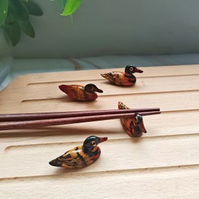 Resim 4 Adet Reçine Mandarina Ördeği Çubukluk - Yaratıcı Masaüstü Süslemeleri 