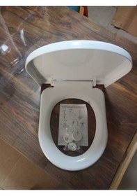 Resim Beyaz Mimoza Klozet Kapağı Yavaş Kapanır Beyaz 