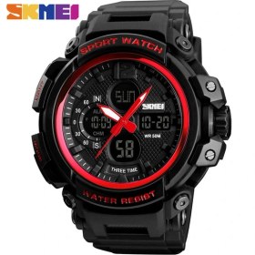 Resim Hanyang Kırmızı Siyah Skmeı Erkekler Izle 50 M Su Geçirmez Dijital Moda Saatler Açık Spor Erkekler Kol Saatleri Erkek Saat Saat Relogio Masculino 1343 (Yurt Dışından) 