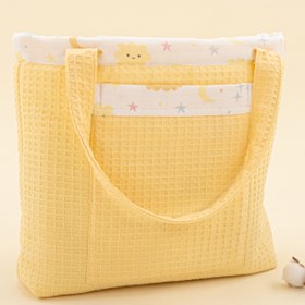 Resim Bebek Bakım Çantası - Sarı Petek - Sarı Bulut 