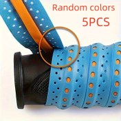 Resim 5 Çift Kaymaz Tenis Tutma Bandı - Kalınlaştırılmış Nefes Alabilen Delikli Tasarım, Çok Renkli Esnek Ter Emici Spor Aksesuarları, Tüm Kullanıcılar İçin Güvenli Tutma Sarma, Tenis Geliştiriciler, Dayanıklı Esnek Malzeme 