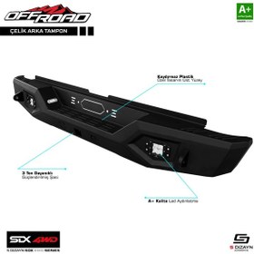 Resim SDX 4WD Off Road Mitsubishi L200 5 Çelik Arka Tampon V1 Ledli 201 