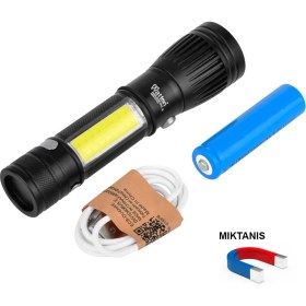 Resim Uzun Menzilli El Feneri Mıknatıslı WT-602 