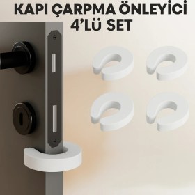 Resim Anı Ofis Kırtasiye Kapı Çarpma Önleyici 4’lü Set – Bebek Güvenlik Köpük Kapı Stoperi, Parmak Koruyucu, Kapı Koruma 