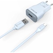 Resim Syrox Umut_zte Blade X3 Uyumlu Mikro USB Girişli 2.0 Amper Şarj Aleti+Kablo Şarj Cihazı - J15 