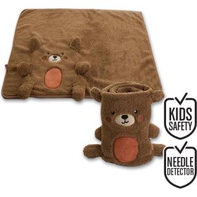 Resim Denokids Ayıcıklı Unisex Bebek Battaniye 
