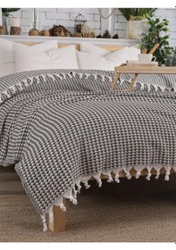 Resim Battaniye Pamuk Piramid 180x200 Cm Yeşil 