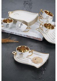 Resim ACAR Story 6 Kişilik Porselen Kahve Fincanı Takımı HXF-012090 