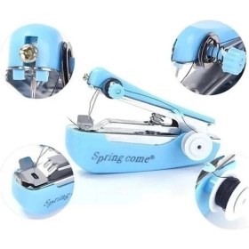 Resim K-Yonlineticaret Spring Come Mini Kolay Seyehat ve Ev Tipi El Dikiş Dikme Makinası 