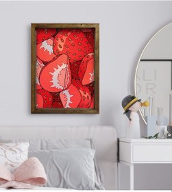 Resim Bk Gift Yatak Odası Konseptli Doğal Masif Ahşap Çerçeveli Tablo-9 (551113238) 