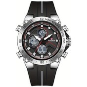 Resim Oldfriend Lıge Erkek Elektronik Kol Saati Silvery Black Kronograf Çok Fonksiyonlu Diğer 