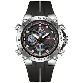 Resim Oldfriend Lıge Erkek Elektronik Kol Saati Silvery Black Kronograf Çok Fonksiyonlu Diğer 