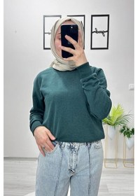 Resim Orwa Official İçi Polarlı İki İplik Şardonlu Sweatshirt - Benetton Yeşili-yeşil Yeşil 