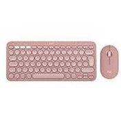 Resim 920-012247 Pebble 2 Combo Pembe Kablosuz Klavye Mouse Seti Logitech