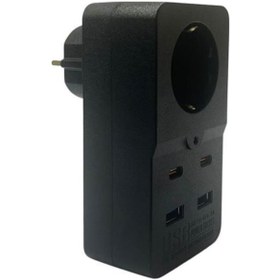 Resim Buffer Isıya Dayanıklı Termal Akım Korumalı 1 Priz Girişli 2 Usb Girişli 2 Type-c Girişli Pirz - Nn79yt2366 