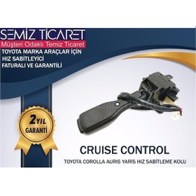 Resim Esemiz Kapaklı Set 2013-2018 1.33 Life Corolla ve Auris Hız Sabitleme Kolu 