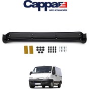 Resim Cappafe Peugeot Boxer Ön Cam Güneşliği Siperlik Vizör Şapka Akrilik Terek Piano Black 1994-2006 