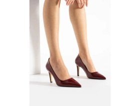 Resim Prego (Pine Cone) Kadın Stiletto Ayakkabı Bordo 