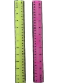 Resim Şeffaf Cetvel 30 Cm Esnek Çok Renkli 