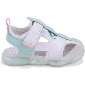 Resim Vicco Live 332b525y217 Beyaz Ortopedik Günlük Işıklı Kız Çocuk Spor Sandalet Pudra 