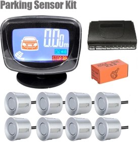 Resim WİNOXX Ön Arka Park Sensörü 8 Sensörlü(Gümüş Gri Sensör) 