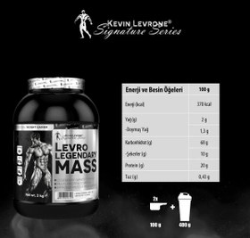 Resim Kevin Levrone Legendary Mass Gainer Kilo Alma 3kg Karbonhidrat Tozu 