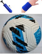 Resim Avessa Futbol Topu + Pompa Sert Zemin Halı Saha Beyaz - Mavi 