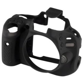 Resim easyCover Silicon Case Nikon D5100 ECND5100 ( Siyah ) 