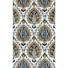 Resim Armada Çini 25x40 Cm SP 417 Sarı Göbekli Kütahya İznik Çini Karo 