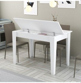 Resim Kiev Mutfak Masası - Beyaz / Beyaz 