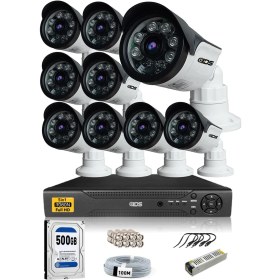 Resim IDS 9 Kameralı Set - 5 Mp Sony Lensli Full HD Gece Görüşlü Güvenlik Kamerası Sistemi - Cepten Izle 