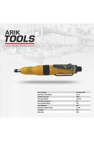 Resim ARIKTOOLS Havalı Tornavida 