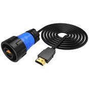 Resim YM24-HDMI-MP-MP-3M-001 Su Geçirmez HDMI Konnektör - Erkek 