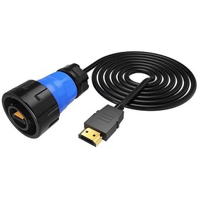 Resim YM24-HDMI-MP-MP-3M-001 Su Geçirmez HDMI Konnektör - Erkek 