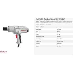 Resim Specco Darbeli Somun Sökme 900w 350nm Sp2030 