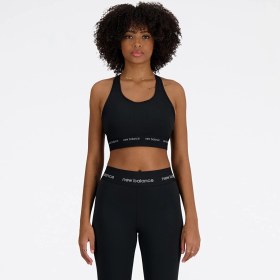 Resim New Balance WB41048 Siyah Kadın Sporcu Sütyeni 