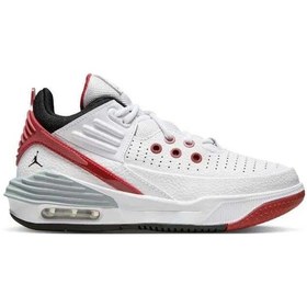 Resim Nike Jordan Max Aura 5 Shoes Leather Hakiki Deri Bilekli Unisex Spor Ayakkabı Beyaz Beyaz 
