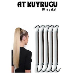 Resim Skygo Kancalı At Kuyruğu Lastik Toka 10 ADET 