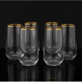 Resim 420015 6'lı Meşrubat Bardağı Su Bardağı Altın Altın 