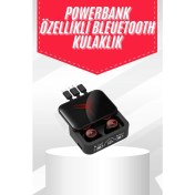 Resim Techno Stock Tws Powerbank Kutulu Dijital Göstergeli Bluetooth Kulaklık Kablosuz Kulakiçi Kulaklık 