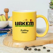 Resim İsme Özel Hakem Sarı Kupa Bardak 