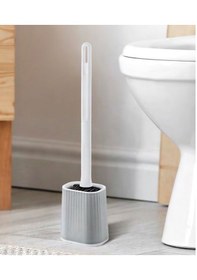 Resim Boxup Ft-407 Antibakteriyel Silikon Uçlu Tuvalet Fırçası Seti Beyaz Beyaz 