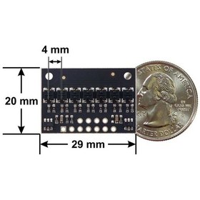 Resim Qtrx-Hd-07A 7'Li Çizgi Algılama Sensörü (Sık Sensör Dizilimli) 