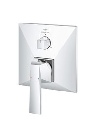 Resim Grohe Allure Brilliant 24340000 Tek Kumandalı Üç Yönlü Banyo Bataryası Gümüş 
