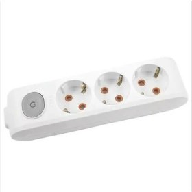 Resim S-Link Viko 3'lü Anahtarlı Kablosuz Klemensli Priz 