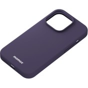 Resim Momax Iphone 14 Pro Uyumlu Silikon Mor Kılıf 
