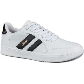 Resim Jump 28147 Bayan Sneaker Spor Ayakkabı Beyaz / Siyah Beyaz - Siyah 